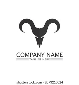 Bull and buffalo head cow animal  mascot logo design vector for sport horn buffalo animal mammals head logo wild matador