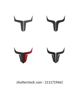 Bull and buffalo head cow animal  mascot logo design vector for sport horn buffalo animal mammals head logo wild matador