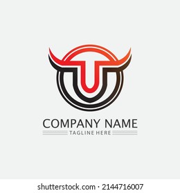 Bull and buffalo head cow animal  mascot logo design vector for sport horn buffalo animal mammals head logo wild matador
