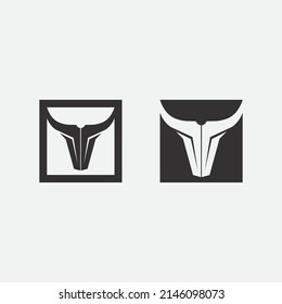 Bull and buffalo head cow animal  mascot logo design vector for sport horn buffalo animal mammals head logo wild matador