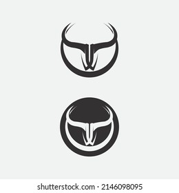 Bull and buffalo head cow animal  mascot logo design vector for sport horn buffalo animal mammals head logo wild matador