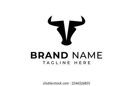 Bull, Buffalo Head Icon Logo Template, Buffalo.