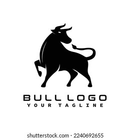 bull, buffalo, modern logo, clip art vector