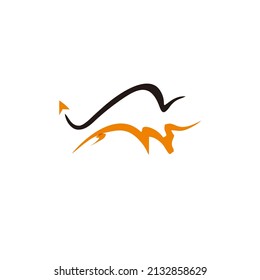 bull character design for your mascot, identity and company label