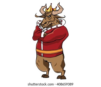 Bull Character - King