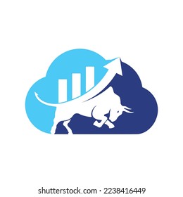 Bull mit Logo-Design der Kartenleiste. Finden Sie Vektorlogo-Design.