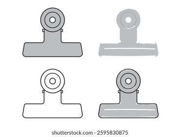 Bull clip Simple illustration set