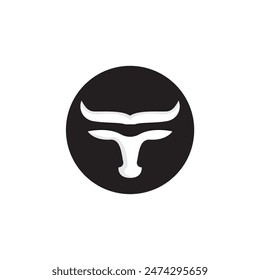 bull clone logo design icon.