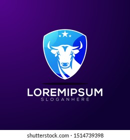 Bull Colorfull modern logo template