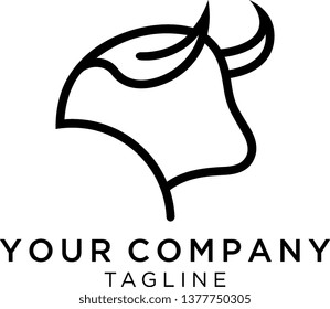 BULL CONCEPT LOGO designs vector