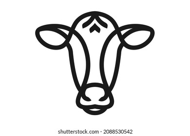 Bull Cow Angus Buffalo Longhorn Cattle Head With Celtic Knot Line Style Logo Design Inspiration