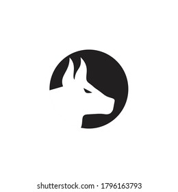 Bull / Cow / Angus / Cattle Head Silhouette With Minimalist Style Logo design inspiration