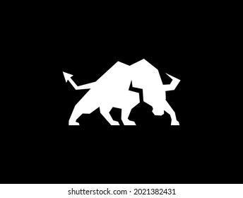 Vorlage für Vektor-Vektorsymbol von Bull, Kuh, Angus, Rindern, Vektorsymbol