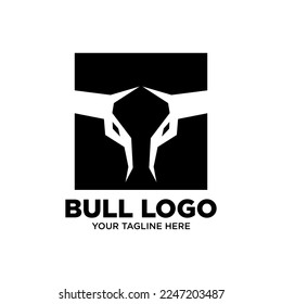 Bull, Cow, Angus Head Icon Logo Template