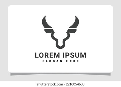 Bull, Cow, Cattle Head Logo Template Design Inspiration