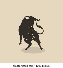 Bull, cow icon - isolated vector illustration