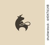 Bull, cow icon - vector illustration