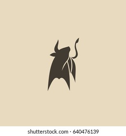 Bull, cow icon - vector illustration