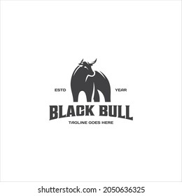 Bull Cow Logo Design Vector Image
