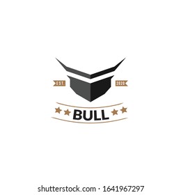 Bull Creative design logo concept. Bull logo in monogram style