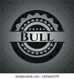 Bull dunkles Emblem. Retro. Vektorillustration Illustration. Detaillierte Angaben.