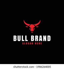 diseño de toros adecuado para la plantilla de logotipo
