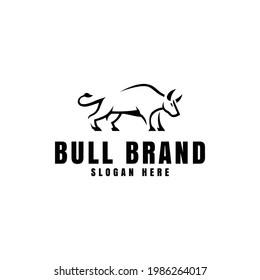 bull design suitable for logo template