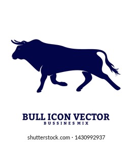 Bull Design Vector. Silhouette of Bull. Vector illustration