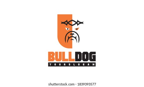 Bull Dog Animal Logo Template