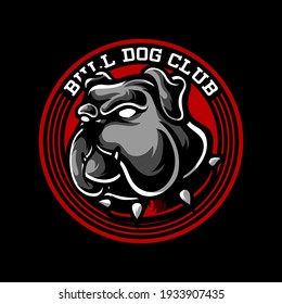 Bull Dog Club Mascot Logo