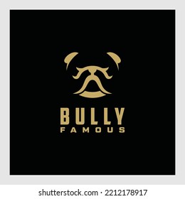 Bull dog head character mascot logo angry bulldog sports logo mascot vector illustration