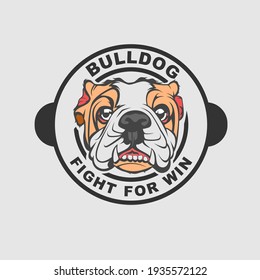 Bull Dog Logo Design Vector