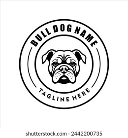 Logotipo de Bull Dog , Diseño de inspiración , Ilustración , vector 