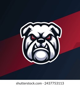 Bull Dog mascot logo illustration