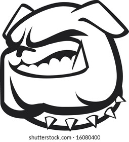 Bull dog outline