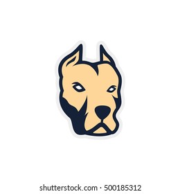 Bull dog, Pit bull, Wild dog sport logo