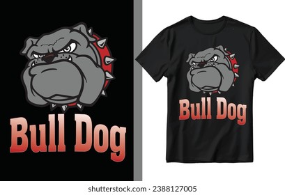 Bull dog t shirt design, Dog t shirt design, dog.