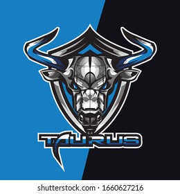 Bull e sport logo and mascot game