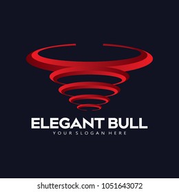 Bull elegant logo icon