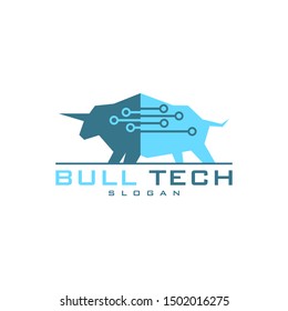
The bull is elegant and looks strong, with the technological elements inside giving this logo an impression of technology and sophistication.