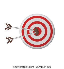 bull eye aim target focus object for win solution achievement concept