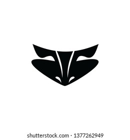 Bull Face Icon Logo Template-Vector