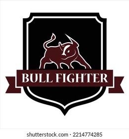 Bull Fighter Logo In Vector 