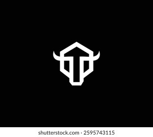 Bull financial simple clean logo design