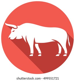 bull flat icon