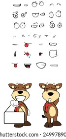 bull funny cartoon expression set in vector format very easy to edit