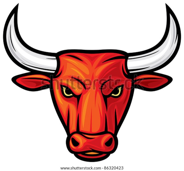 Bull Head Stock Vector (Royalty Free) 86320423