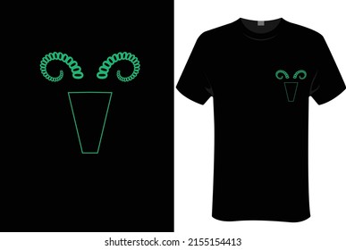 Bull head abstract design | unisex t-shirt design, this design for print-on-demand t-shirt printing businesses and to upload online stores as well. It's 100% royalty-free. and 100% editable Eps 10 for