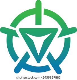 Bull Head with bank locker logo design