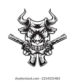 CABEZA DE CORRIENTE CON DOBLE PUNTO EN ESTILO VECTOR